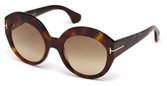 Tom Ford FT0533 RACHEL 53F blonde havana / gradient brown sunglasses