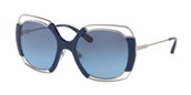 Tory Burch TY6059 30908F SILVER/NAVY/Blue Grey Gradient sunglasses
