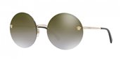 Versace VE2176 12526U gold/brown grad mirror gold sunglasses