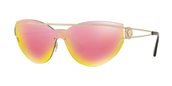 Versace VE2186 12524Z gold/grey mirror yellow rose sunglasses