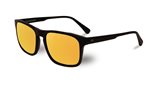 Vuarnet LARGE RECTANGLE DISTRICT BLACK / PURE BROWN BRONZE FLASH sunglasses