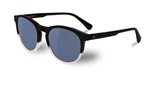 Vuarnet SMALL ROUND DISTRICT BLACK / BLUE POLAR sunglasses