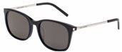 Yves Saint Laurent SL 111/F 001 Black-Silver / Smoke sunglasses