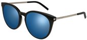 Yves Saint Laurent SL 25/K 001 Black/ Blue sunglasses